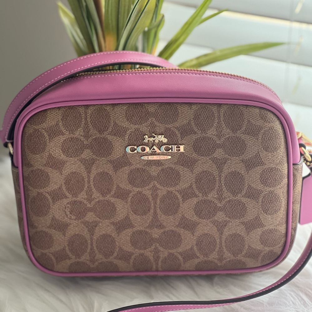 Coach Signature Canvas Jamie Crossbody  Bag